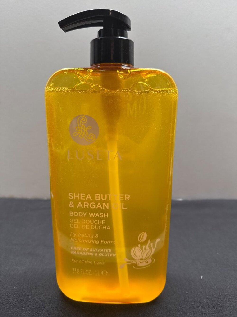 Luseta Shea Butter & Argan Oil Body Wash 33.8 Fl Oz Hydrating & Moisturizing For